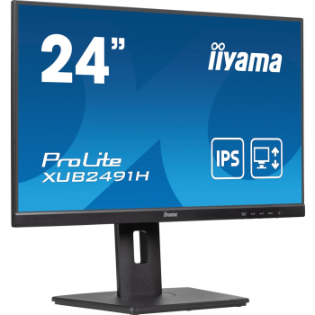 Monitor Iiyama ProLite XUB2491H-B1 24'' Protokół IPS - Płaski ekran - 60,5 cm