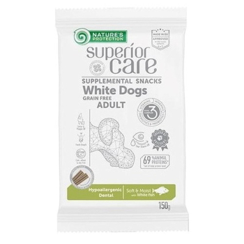 Nature's Protection SC White Dogs Hypoallergenic Dental Białoryba 150g dog