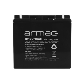 AKUMULATOR DO UPS 12V/18AH UNIWER. ARMAC B/12V/18AH