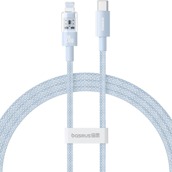 Kabel Baseus Gem USB C-IP 20W 1m (niebieski)