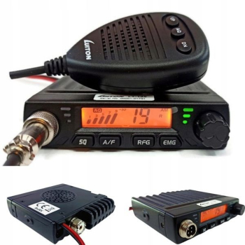 CB Radio LUITON LT-198 Mini ASQ 12V/24V z wtykiem do zapalniczki AM FM