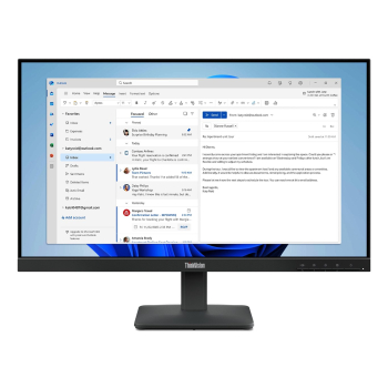 Lenovo ThinkVision S24-4e monitor komputerowy 60,5 cm (23.8") 1920 x 1080 px Full HD LED Czarny