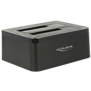 DeLOCK 62661 stacja dokująca do dysków twardych USB 3.2 Gen 1 (3.1 Gen 1) Type-B Czarny