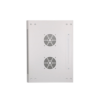 Extralink Szafa rack 12U 600x450 ASP Szara montowana na ścianie, drzwi blaszane pełne
