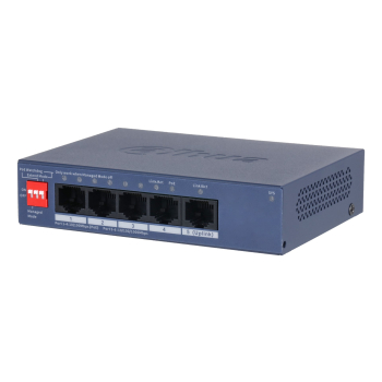 Dahua Technology CS4005-4ET1GT-36 przełącznik sieciowy Zarządzany L2 Gigabit Ethernet (10/100/1000) Obsługa PoE Niebieski