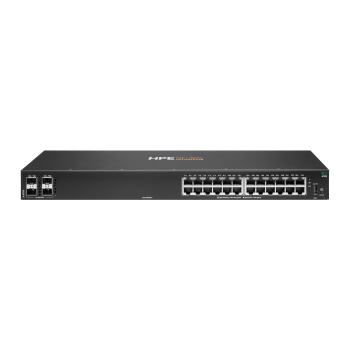 HPE Aruba Networking 6100 24G 4SFP+ Zarządzany L3 Gigabit Ethernet (10/100/1000) 1U Czarny