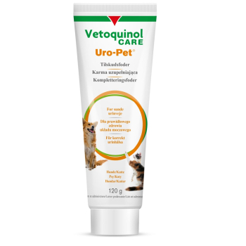 Vetoquinol Uro-Pet pasta zakwaszająca mocz dla psów i kotów 120g