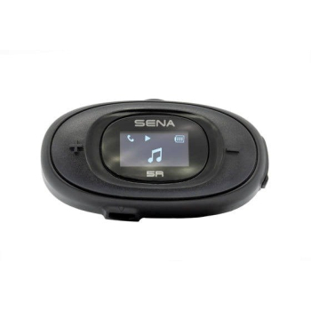 Interkom motocyklowy Sena 5R-01D 5R Bluetooth 5.1 700m z wyświetlaczem LCD i uniwersalnym zestawem mikrofonów na 2 kaski