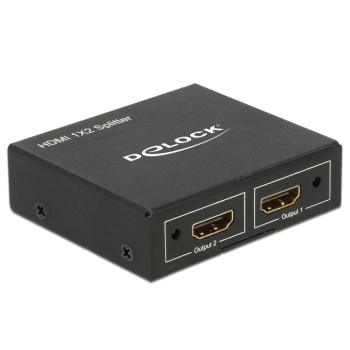 DELOCK HDMI Splitter 1 Eingang -> 2 AusgĂ¤nge 4K