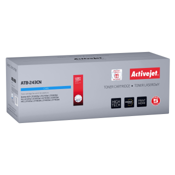 Activejet ATB-243CN Toner (zamiennik Brother TN-243C; Supreme; 1000 stron; niebieski) (WYPRZEDAŻ)