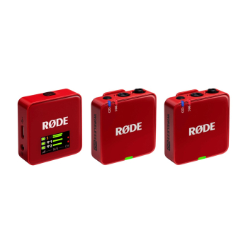 RODE Wireless GO III (czerwony) - System mikrofonów bezprzewodowych