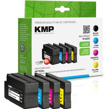KMP Patrone HP 953XL Multip. 2000-2300S. H166VX Hybrid-Chip