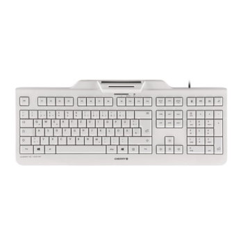 Klawiatura CHERRY KC 1000 SC - USB - Szwajcaria - Pale Grey
