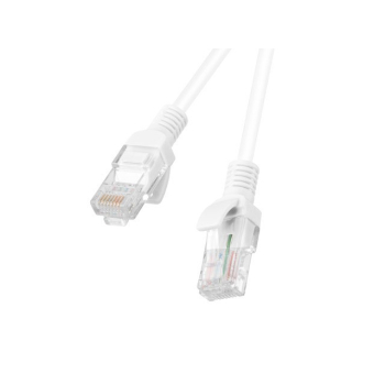 PATCHCORD KAT.5E UTP 2M BIAŁY FLUKE PASSED LANBERG 10-PACK