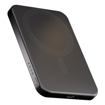 ZENS Slim Qi2 Aluminium Powerbank - magnetyczny powerbank 5000 mAh kompatybilny z MagSafe i Qi2 (black)
