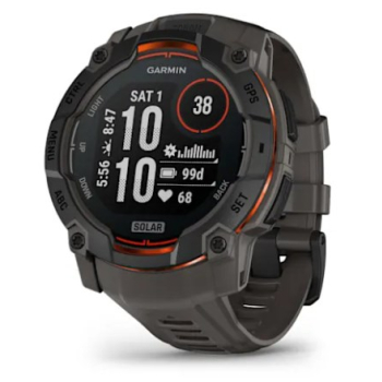 Garmin Instinct 3,50mm,Solar,Black Bezel mit Charcoal Band