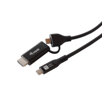 Equip Adapter USB-C->USB-C+HDMI  PD100W  4K/ 60Hz 3.00m Alu.