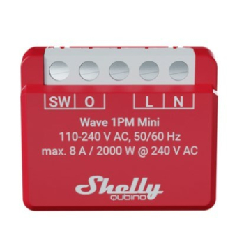 Shelly Shelly Qubino Wave 1PM Mini Siłownik pomiarowy-przełączający Z-Wave
