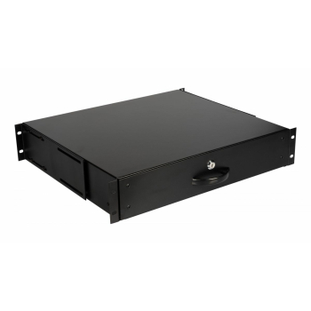 Equip 19" Schublade fĂĽr ServerschrĂ¤nke abschl.   2U  RAL9005
