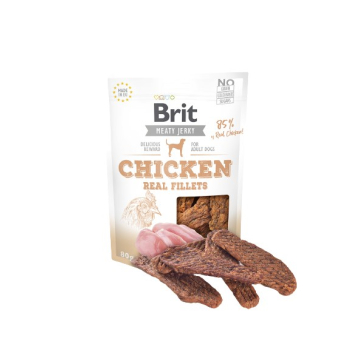 BRIT Jerky Chicken Real Fillets - Kurczak - przysmak dla psa - 80 g