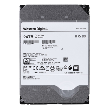 Dysk serwerowy HDD Western Digital Ultrastar DC HC580 WUH722424ALE6L4 (24 TB; 3,5"; SATA)