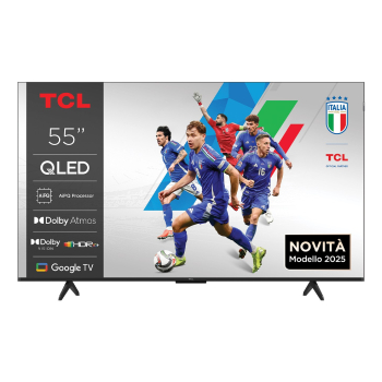Telewizor TCL 55P7K QLED 55'' 4K Ultra HD Google TV Dolby Atmos DVB-T2 Metaliczny