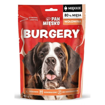 Pan Mięsko Przysmak dla psa Burgery Wołowina 100g