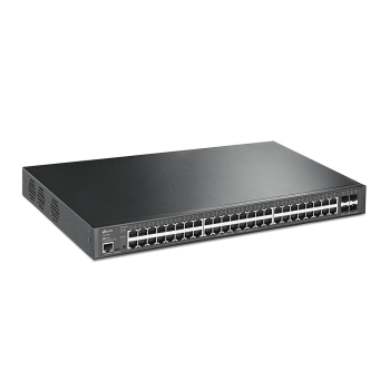 TP-Link JetStream TL-SG3452XP przełącznik sieciowy Zarządzany L2+ Gigabit Ethernet (10/100/1000) Obsługa PoE 1U Czarny