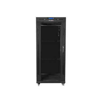 LANBERG SZAFA STOJĄCA RACK 19" 27U 600X800 DRZWI SZKLANE LCD CZARNA FF01-6827-12BL (FLAT PACK)