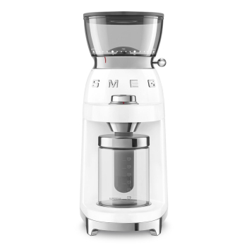 Smeg Kaffeem?hle CGF03WHEU, 15 Mahlgrade, 240g Bohnenbeh., 150W, Wei?