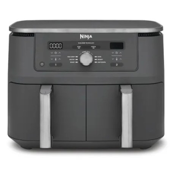 Ninja DZ400EU frytkownica Podwójny 9,5 l Autonomiczny 2470 W Frytkownica na gorące powietrze Szary