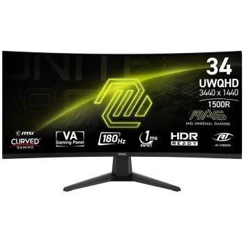 MSI Monitor 34" MAG 346CQ 34  UWQHD 180Hz