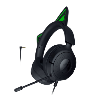 Zestaw słuchawkowy Razer Gaming Kraken Kitty V3 X Przewodowe Nauszne Mikrofon Czarny