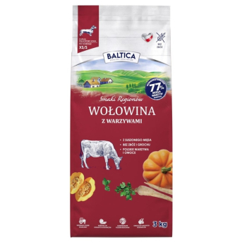 BALTICA SR Adult Wołowina z warzywami XS/S 3kg