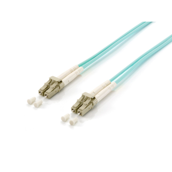 Equip Patchkabel LC->LC 25.00m Multimode  Duplex OM3  tĂĽrkis