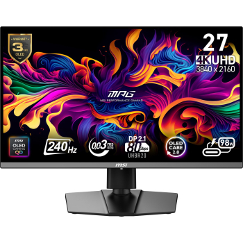MSI Monitor 26.5" MPG 272URX QD-OLED LED UHD 240Hz