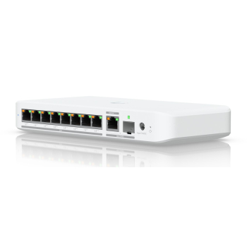 Switch Ubiquiti UniFi  9p PoE ( PoE++: 8;) Managed Multigigabit/10G (USW-Flex-2.5G-8-PoE-EU)