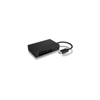 ICY BOX IB-CR401-C3 czytnik kart USB 3.2 Gen 1 (3.1 Gen 1) Type-C Czarny