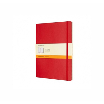 MOLESKINE Notes Classic XL, 19x25cm, w linie, miękka oprawa, 192 strony, czerwony
