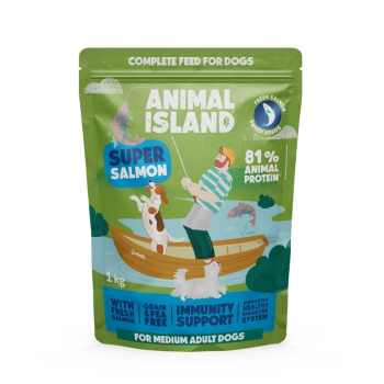 ANIMAL ISLAND łosoś sucha pies 1 kg
