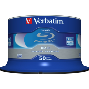 Płyta BDR Verbatim 43838 (25GB; 6x; 50szt.)