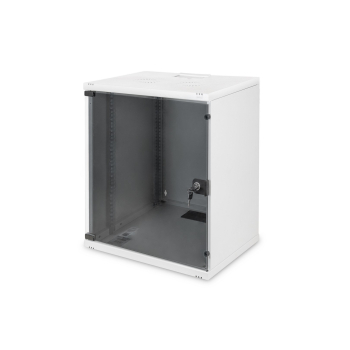 Digitus Szafa sieciowa wisząca 19" 12U rack 540x400, drzwi szyba, szary, niedzielona, niezłożona, 60kg
