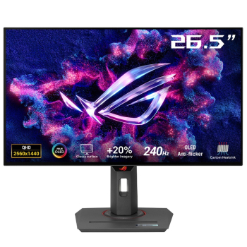 ASUS ROG Strix OLED XG27AQDMG monitor komputerowy 67,3 cm (26.5") 2560 x 1440 px Quad HD Czarny