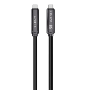 UNITEK KABEL OPTYCZNY USB-C PD 60W 10 GBPS 8K30HZ 5M CZARNY