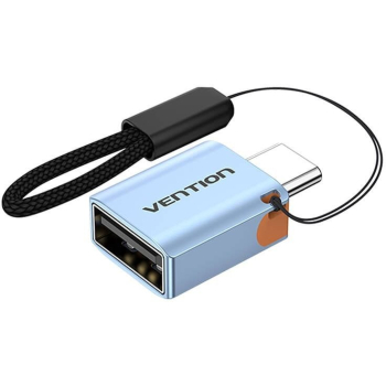 Adapter OTG USB 3.1 Vention USB-C do USB-A ze smyczą  stop aluminium