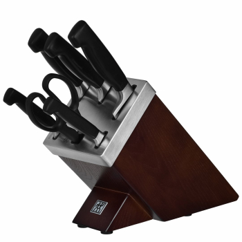 Zestaw noży  ZWILLING Four Star 35145-000-0 (Blok samoostrzący, Nożyczki, Nóż x 5)