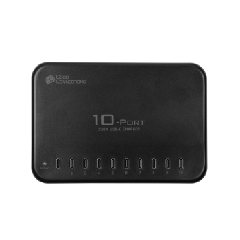 Dobre połączenia USB-Desktop-Schnellladestation 200W 10Port