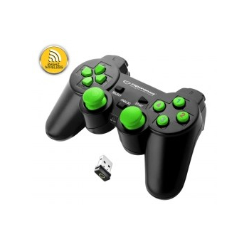 Gamepad bezprzewodowy Esperanza GLADIATOR EGG108G (PC, PS3; kolor czarny)