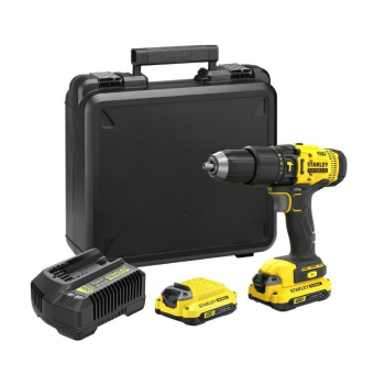 wiertarko-wkrętarka udarowa 18v fatmax v20 2x1,5ah kufer