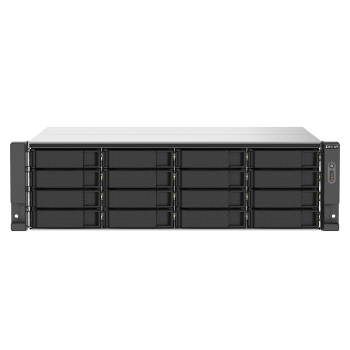 Qnap TS-1673AU-RP-16G, 3U, 16 x 2.5"/3.5" SATA, AMD Ryzen V1500B 4C/8T, 16GB DDR4 (max. 64GB), 2 x 2.5GbE, optional 10GbE, 550W Redundant PSU